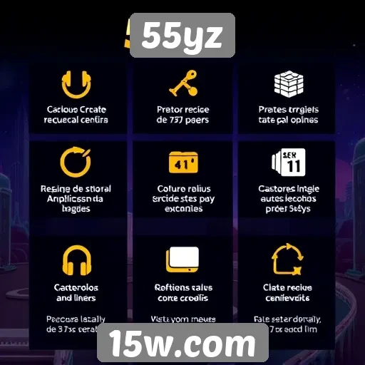 Recursos e funcionalidades do site 55yz para jogadores